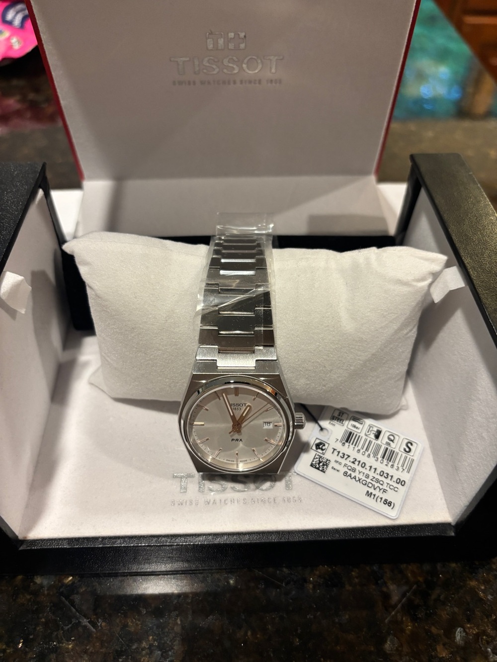 Tissot PRX Silver Stainless Steel Men's Watch with Silver Dial